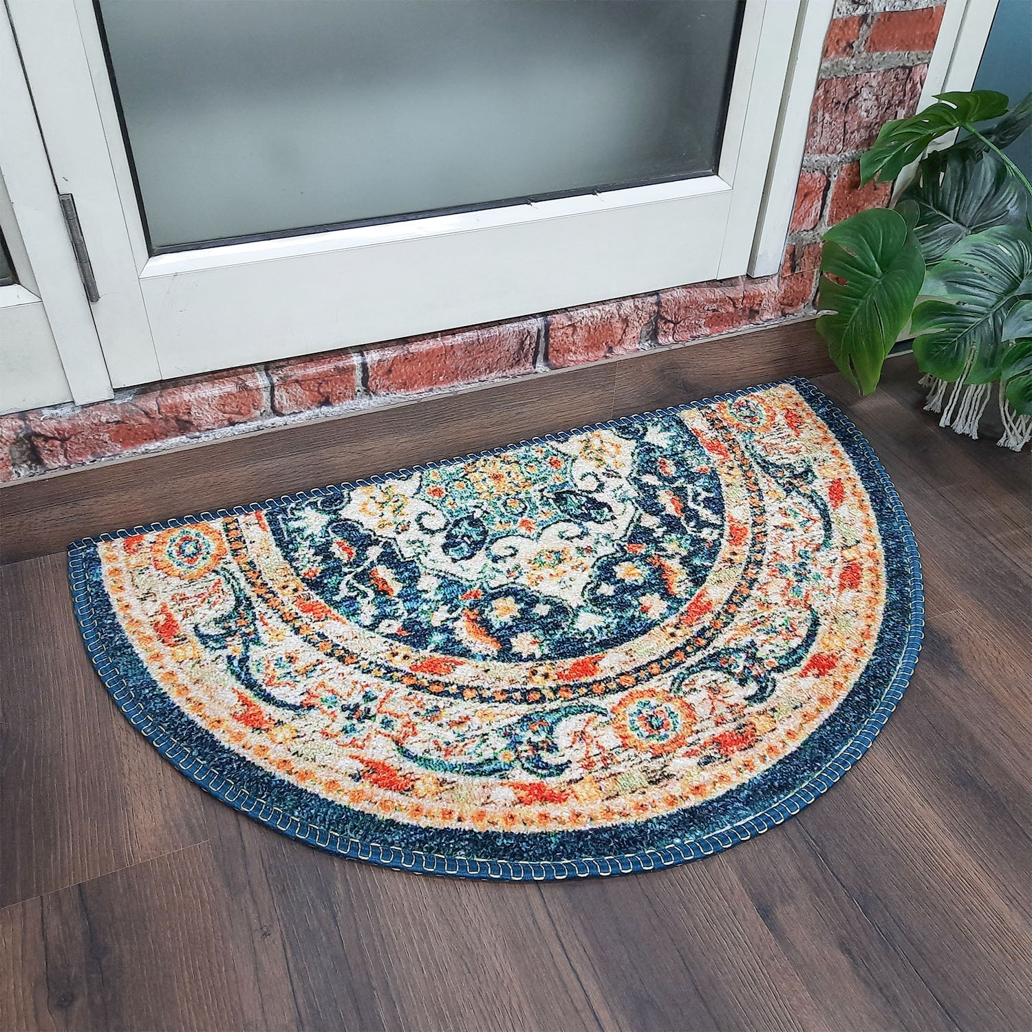 Easy Clean Floor Carpets for Entryway -Non Slip Outdoor Rugs With