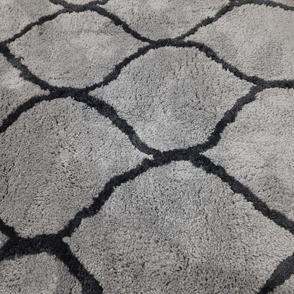 Avioni Atlas Collection- Micro Gray Moroccon Design Carpet -Different Sizes