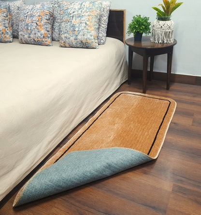 Avioni Home | Beige Bliss Microfiber Runner | Luxuriously Soft, Stylish | 55 x 140 cm |12.5mm thickness