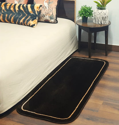 Avioni Home |Dark Coffee Delight Microfiber Runner | Luxuriously Soft, Stylish | 55 x 140 cm | 12.5mm thickness