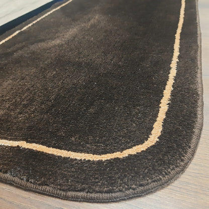 Avioni Home |Dark Coffee Delight Microfiber Runner | Luxuriously Soft, Stylish | 55 x 140 cm | 12.5mm thickness