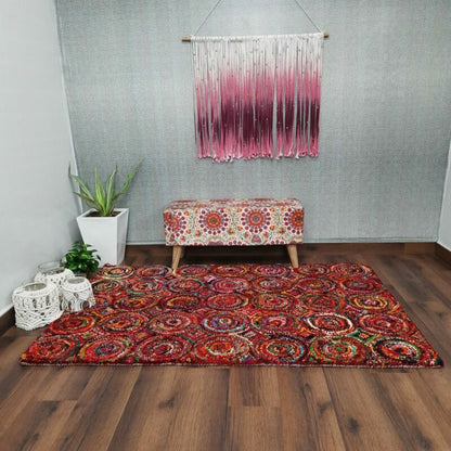 Chindi Carpet – Multicolour Cotton Carpet – 120cm x 180cm (~4×6 Feet) – Avioni