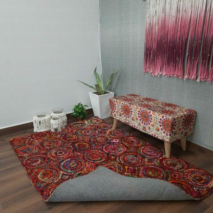 Chindi Carpet – Multicolour Cotton Carpet – 120cm x 180cm (~4×6 Feet) – Avioni