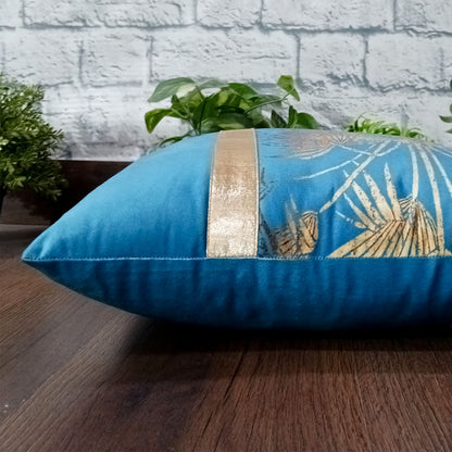 Cushion Covers Super Soft – Beautiful Golden Touch Palm Tree  – Best Price 40cm x 40cm (~16″ x 16″)