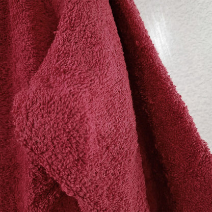 Price Drop | Avioni Classic Luxury Terry Hooded Bathrobes – Hotel and Spa Quality Robes Made with 100% terry cotton -Red