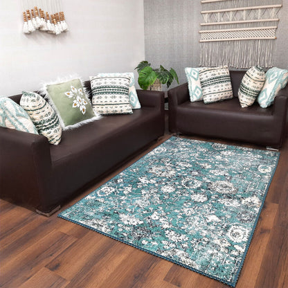 Avioni Faux Silk Carpet for Your Living Room | Luxurious, Durable and Washable | SeaBird Collection