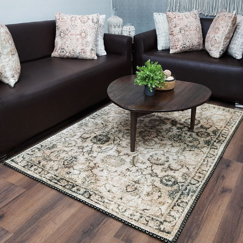 Avioni Faux Silk Rug For Your Living Room | Luxurious, Durable and Washable | PebbleStreet Collection