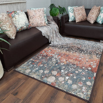 Avioni Faux Silk Carpet for Your Living Room | Modern Design | Durable and Washable | BrickLane Collection