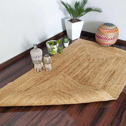 Natural Organic Jute Handmade Braided Rugs| Jute Large Area Rug|Avioni- Premium Collection