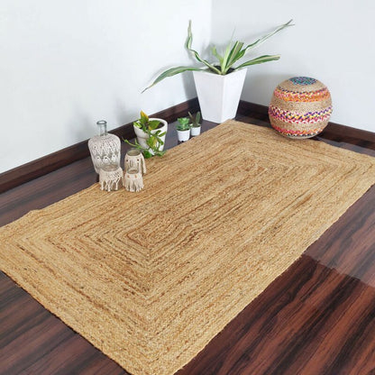 Natural Organic Jute Handmade Braided Rugs| Jute Large Area Rug|Avioni- Premium Collection