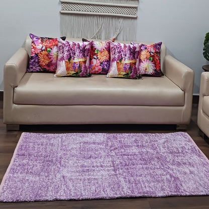 Avioni Handloom Rugs by Master Artisans | Soft Touch | Home Washable | Purple  | Reversible