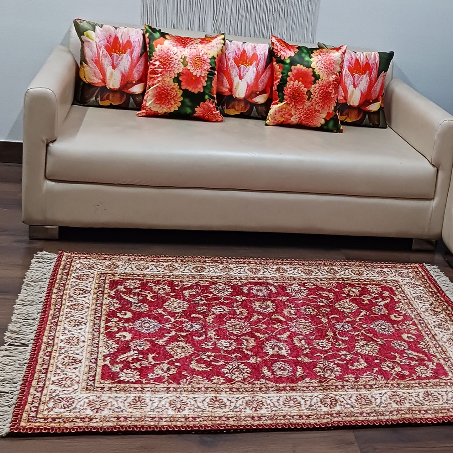 Silk Carpet Persian Design Collection Red – Living Room Rug - Avioni Home