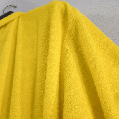 Loomkart Very Fine Export Quality Bath Robes in Yellow in Avioni Zip-Packing- Standard Size