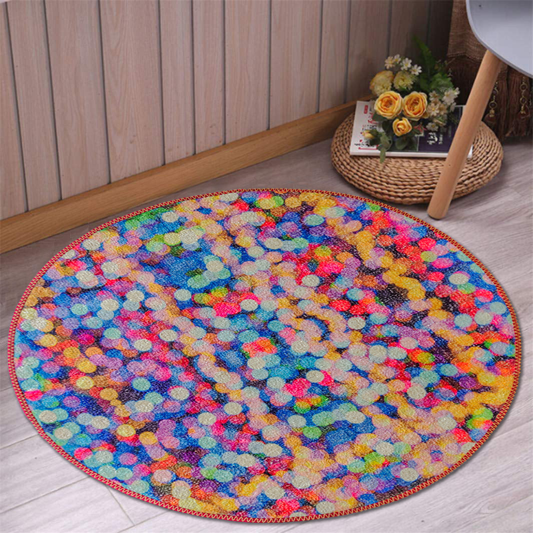 Avioni Carpet For Kids Room – Round Rug – Drops