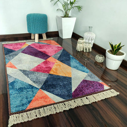 Avioni Carpet – Faux Silk- Neo Modern Collection 3D Geometric Design – Best Seller