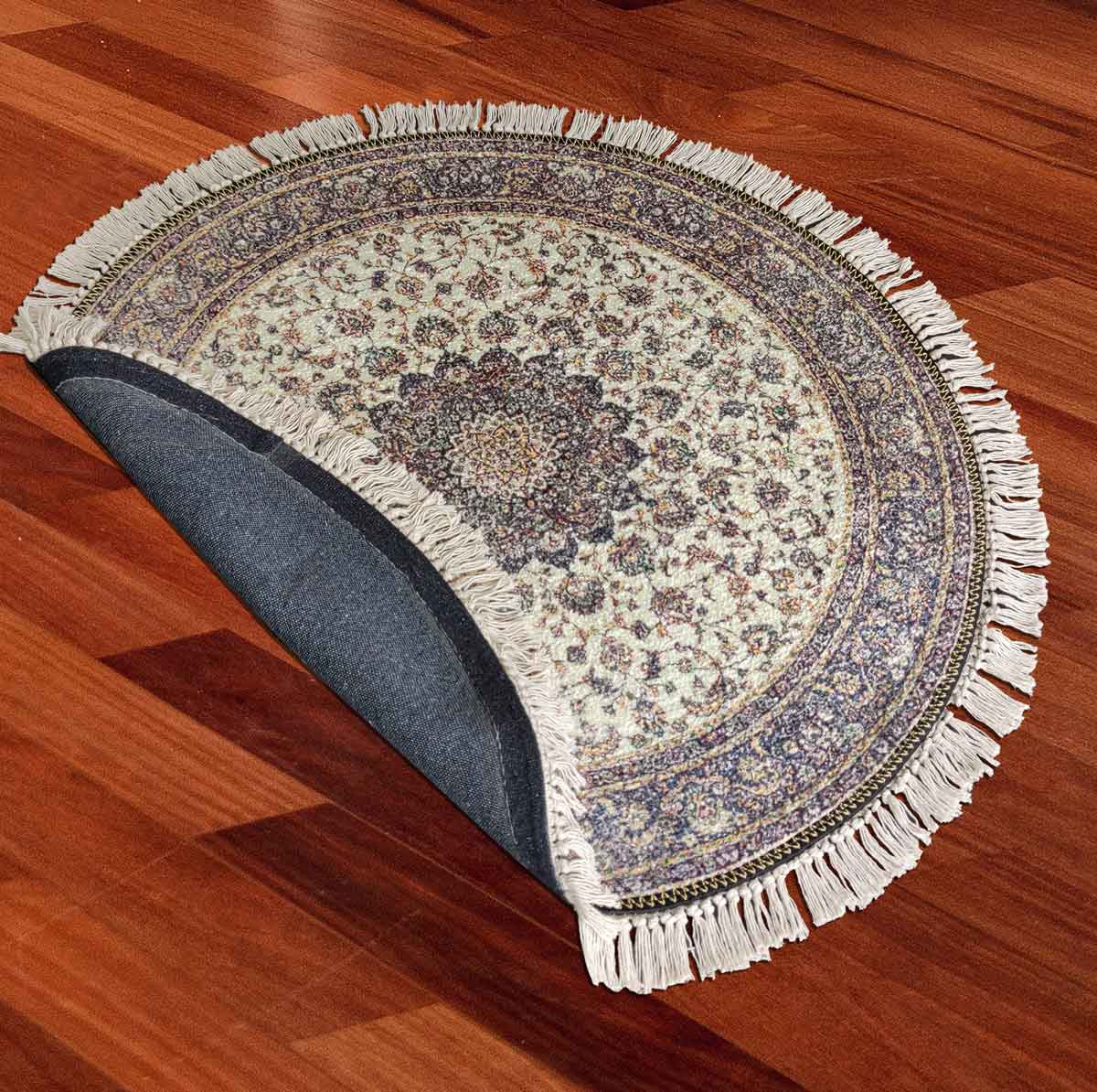 Avioni Persian Carpets For Living Room – Round -Beige
