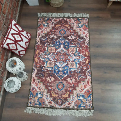 Avioni Washable Luxury Carpets-Ethnic Collection – Trible Design Multicolour / Multiple Sizes