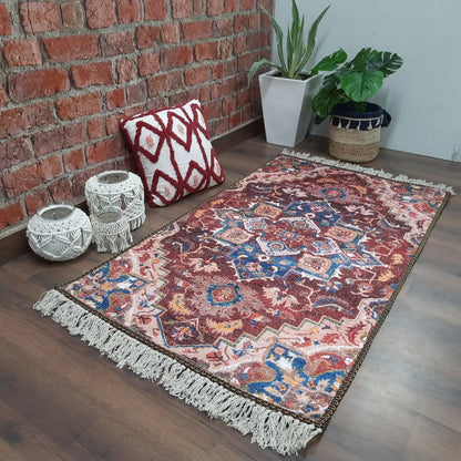 Avioni Washable Luxury Carpets-Ethnic Collection – Trible Design Multicolour / Multiple Sizes