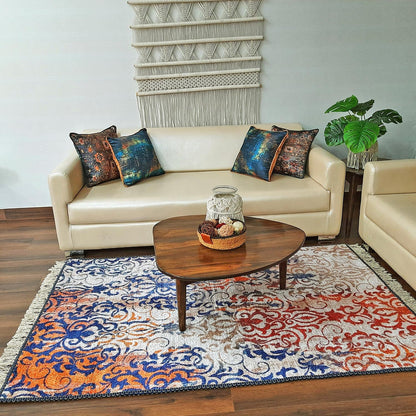 Silk Carpet Distressed – Premium Ethnic Living Room Rug – Avioni