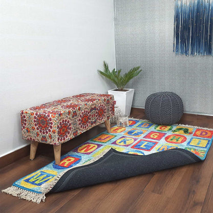 Silk Carpet Kids Collection – ABCD Kids Room Rug – Avioni