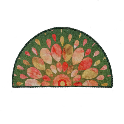 Avioni Home Floor Mats in Beautiful Rangoli Design | Anti Slip, Durable & Washable | Outdoor & Indoor