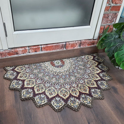 Avioni Home Floor Mats in Beautiful Traditional Persian Cutout Design | Anti Slip, Durable & Washable | Outdoor & Indoor