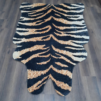 Avioni Home Faux Exotic Animal Area Rug | Tiger Print