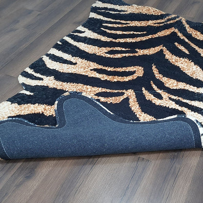 Avioni Home Faux Exotic Animal Area Rug | Tiger Print